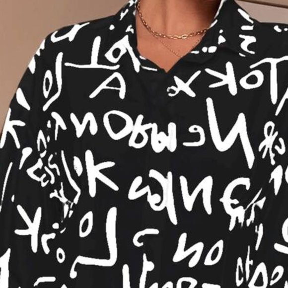 TREND DOLLZ Button Down Top / Blouse - Black - Picture 5 of 5